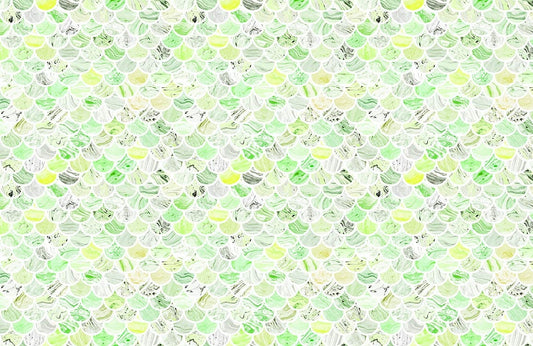 Green Marble Tiles Custom Wallpaper Art