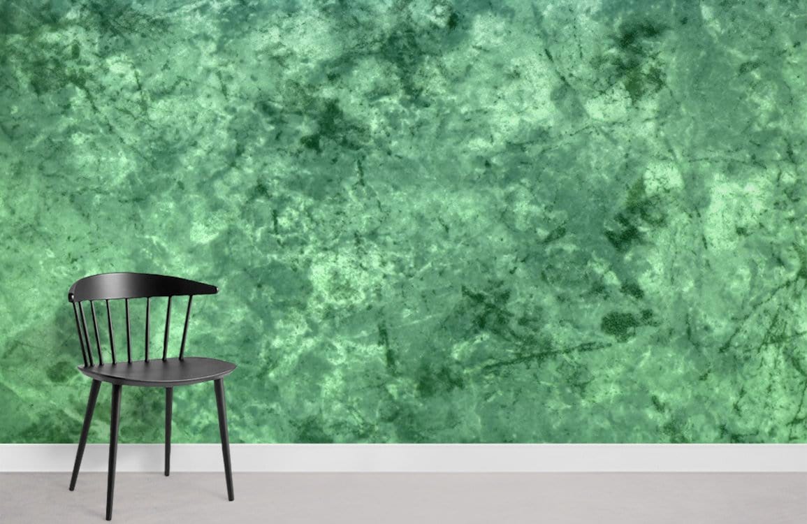 Emerald Green Marble Texture Wallpaper Mural