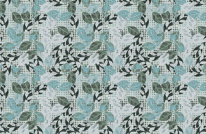 Modern Abstract Botanical Leaf Mural Wallpaper