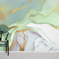 Emerald Green Abstract Marble Mural Wallpaper