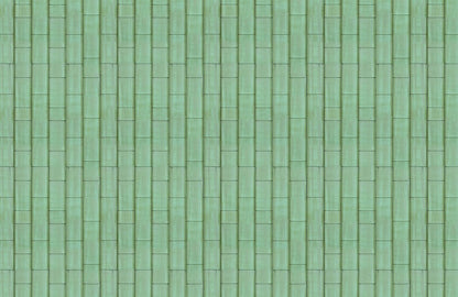 Modern Emerald Green Geometric Mural Wallpaper