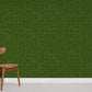 Wallpaper mural depicting a green mosaic in the room