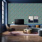 wallpaper in a bohemian style with a bespoke pattern