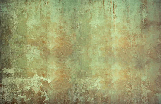 Green Rusted wall Industrial Photo wallpaper for wall