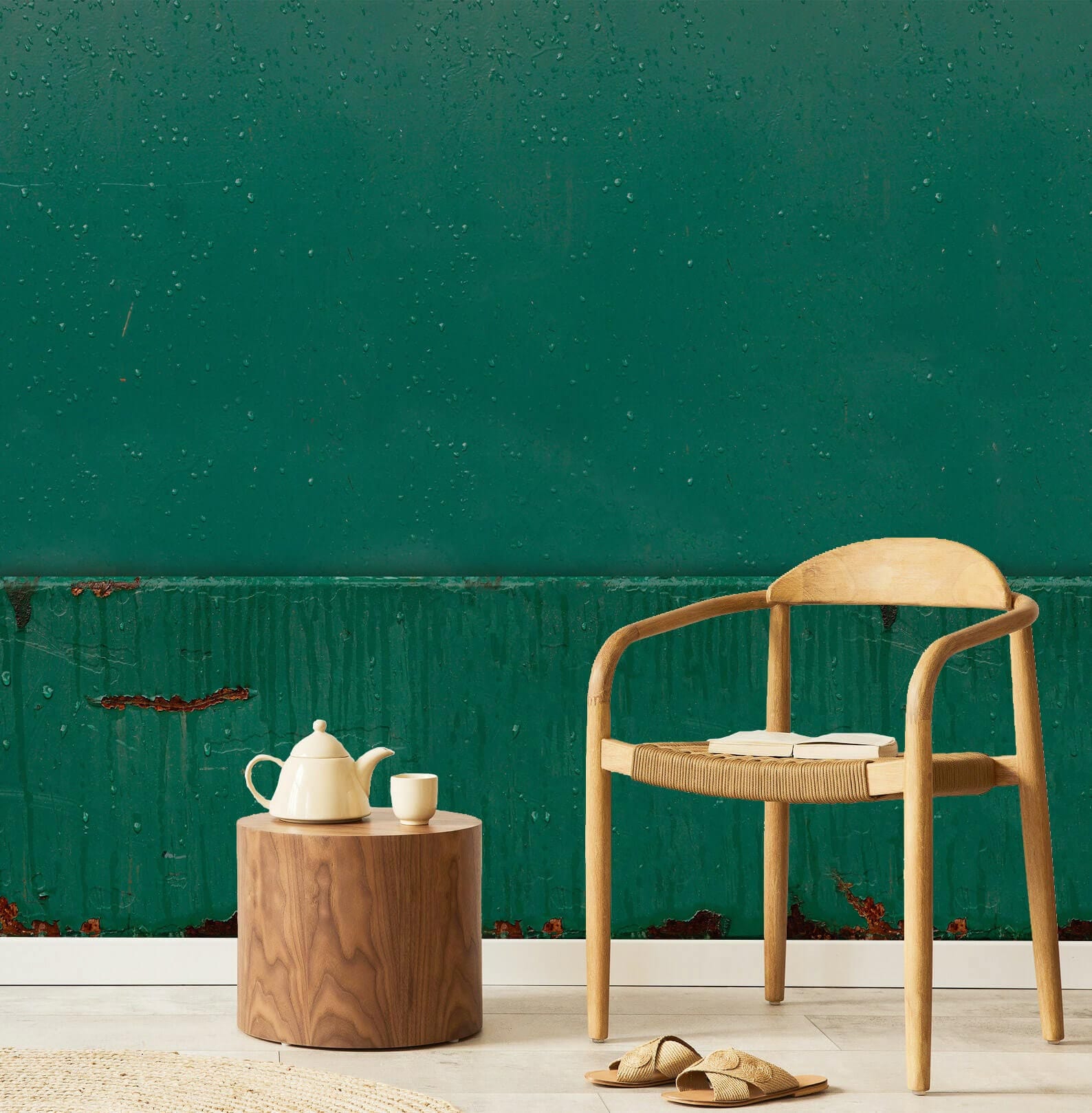 green dot rust wallpaper design lounge