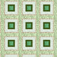 The Plain Green Squares Mosaic Wallpaper