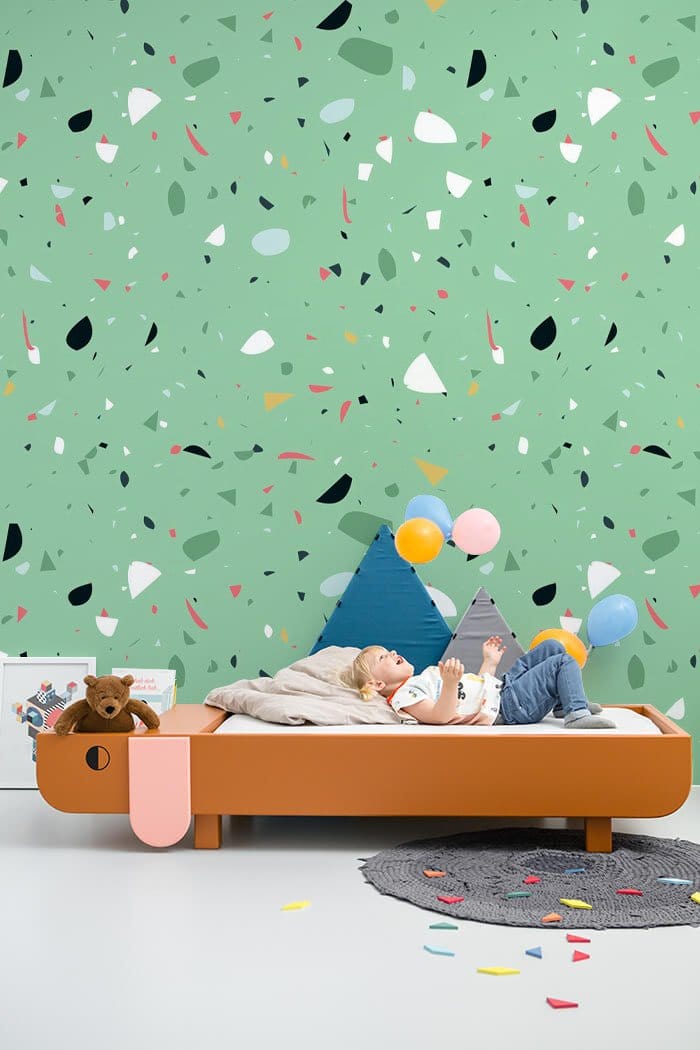 Wall Art for Children's Rooms - Fragments of Green Marble