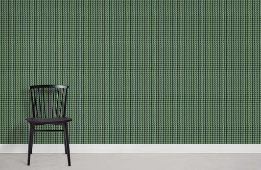 Emerald Green Geometric Mural Wallpaper