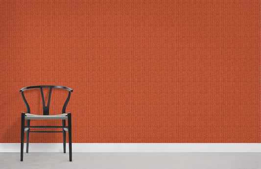 Modern Textured Orange Mural Wallpaper