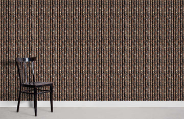 Elegant Beige Geometric Stripes Mural Wallpaper
