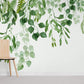 Green Vines Leaves Wallpaper Mural Room