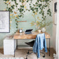 Mural wallpaper featuring weeping flowers, suitable for the walls of your home or place of business.