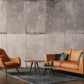 Gray tracing wallpaper for a contemporary living room