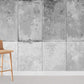design for a grey and rusted wall mural