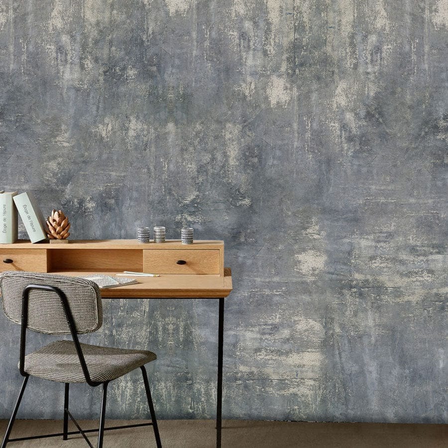 grey mottled wall study room decor art