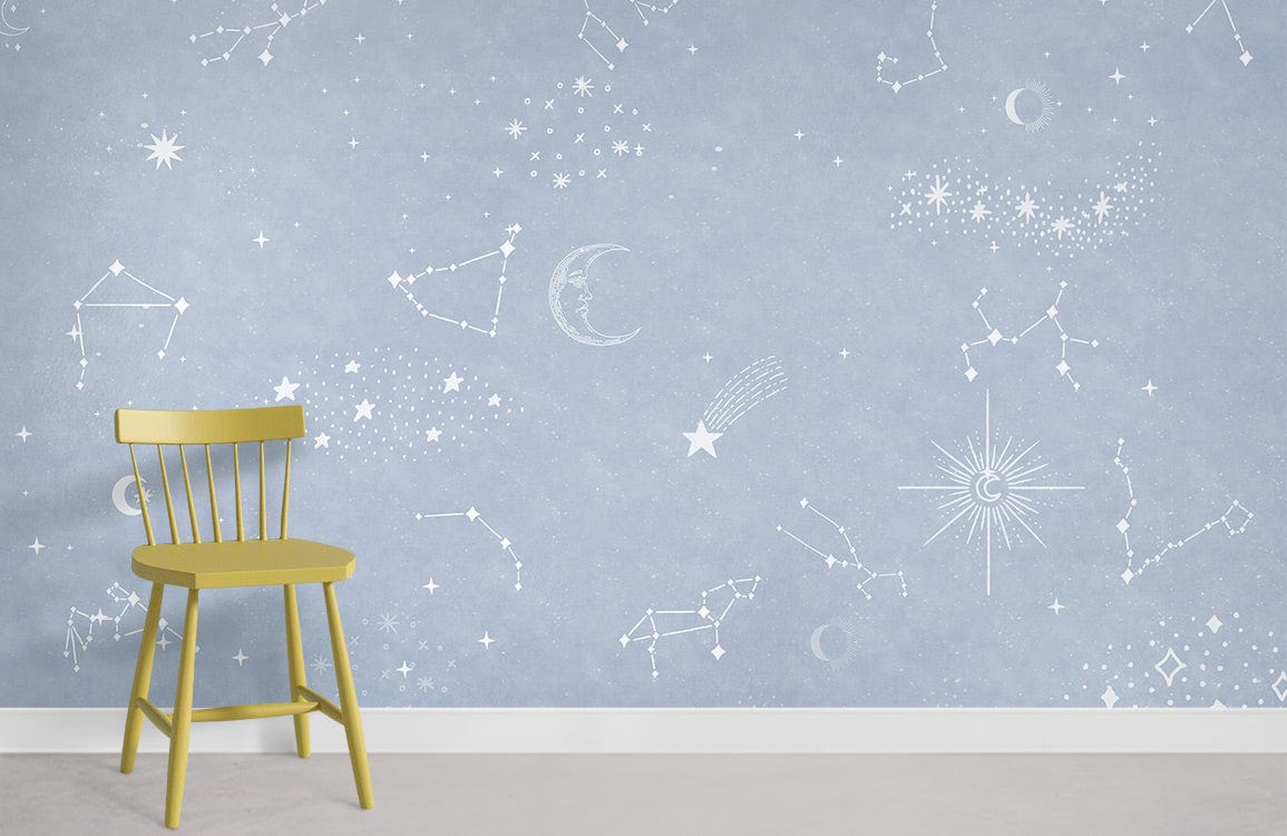 Space Star Wallpaper Mural Room Decoration Idea