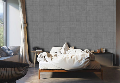 Wallpaper in the brick design of a bedroom