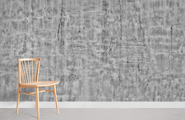 Modern Industrial Grey Concrete Mural Wallpaper