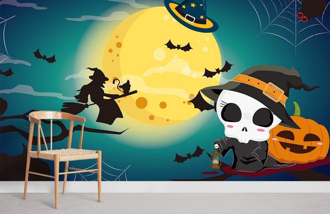 Halloween Cartoon Wallpaper Mural Room