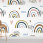 Hand Painted Rainbow Cartoon Wallpaper Nursery Room