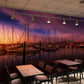Panorama of a Harbour at Sunset, a Beautiful Wall Mural for Your Dining Room