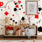 wallpaper with a poker pattern in a stylish design