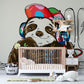 Hiphop Sloth Wallpaper Mural for Use in the Decoration of Nurseries