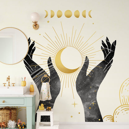 Holdding Star Custom Wall Murals Art Design