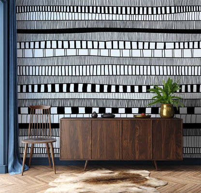 Horizontal Texture Pattern Customized Wallpaper
