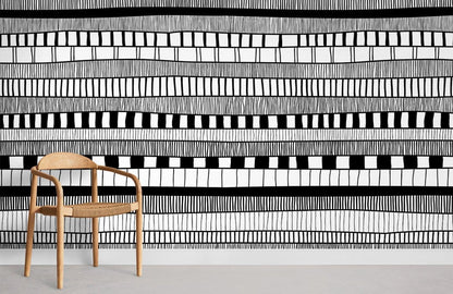 Horizontal Texture Pattern Wallpaper Room