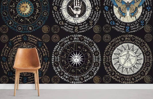 Horoscope & Constellation Wallpaper Mural Interior Art