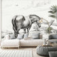 sketched Horse mural Wallpapers for living Room decor