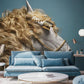 horse with hair wallpaper mural living room decor