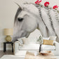 horse with roses wallpaper mural living room decor