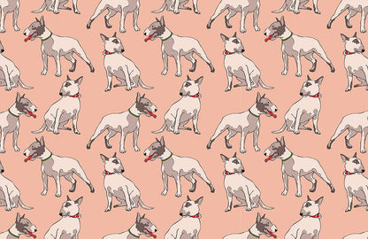 Hound Dog Mural Custom Wallpaper Art Design
