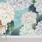 Hydrangea Flower Wall Murals Room Decoration Idea