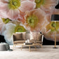 flower blossom wall mural living room design