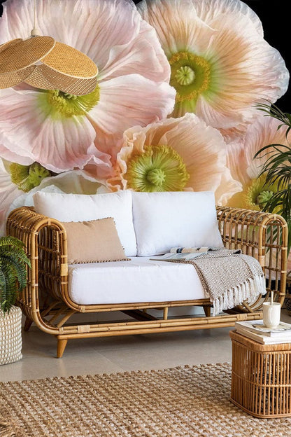 flower blossom wall mural lounge decoration