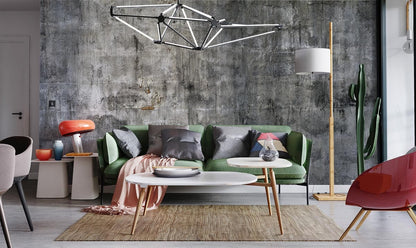 Retro Concrete Gray Wallpaper Home Interior Decor