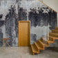 Industrial Splashed Ink Concrete Custom Wallpaper Interior For Office