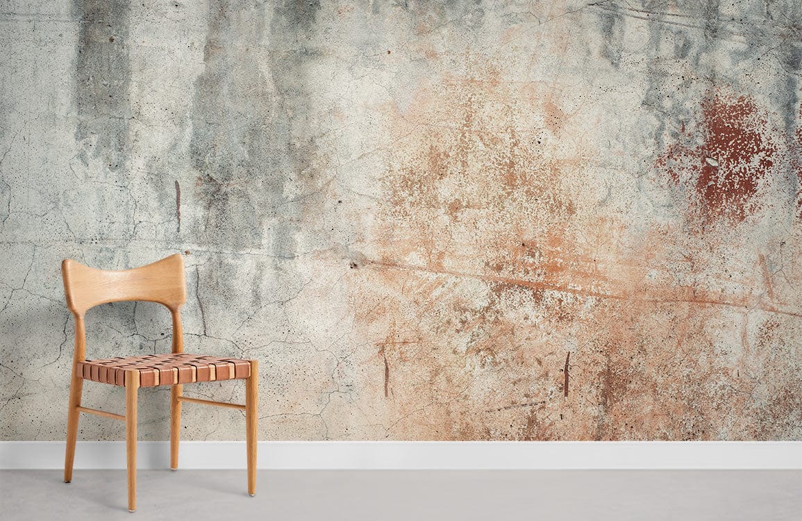 Corroded Concrete Industrial Wall Mural Decor