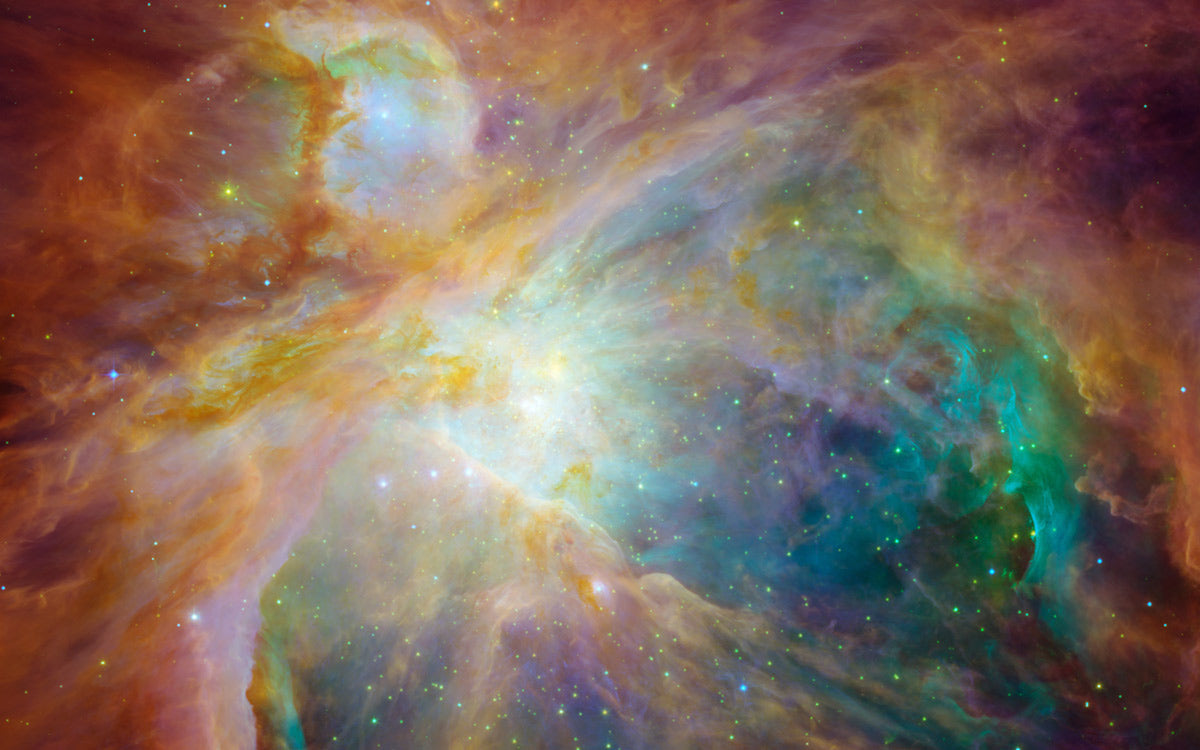 Vibrant Cosmic Nebula Space Mural Wallpaper