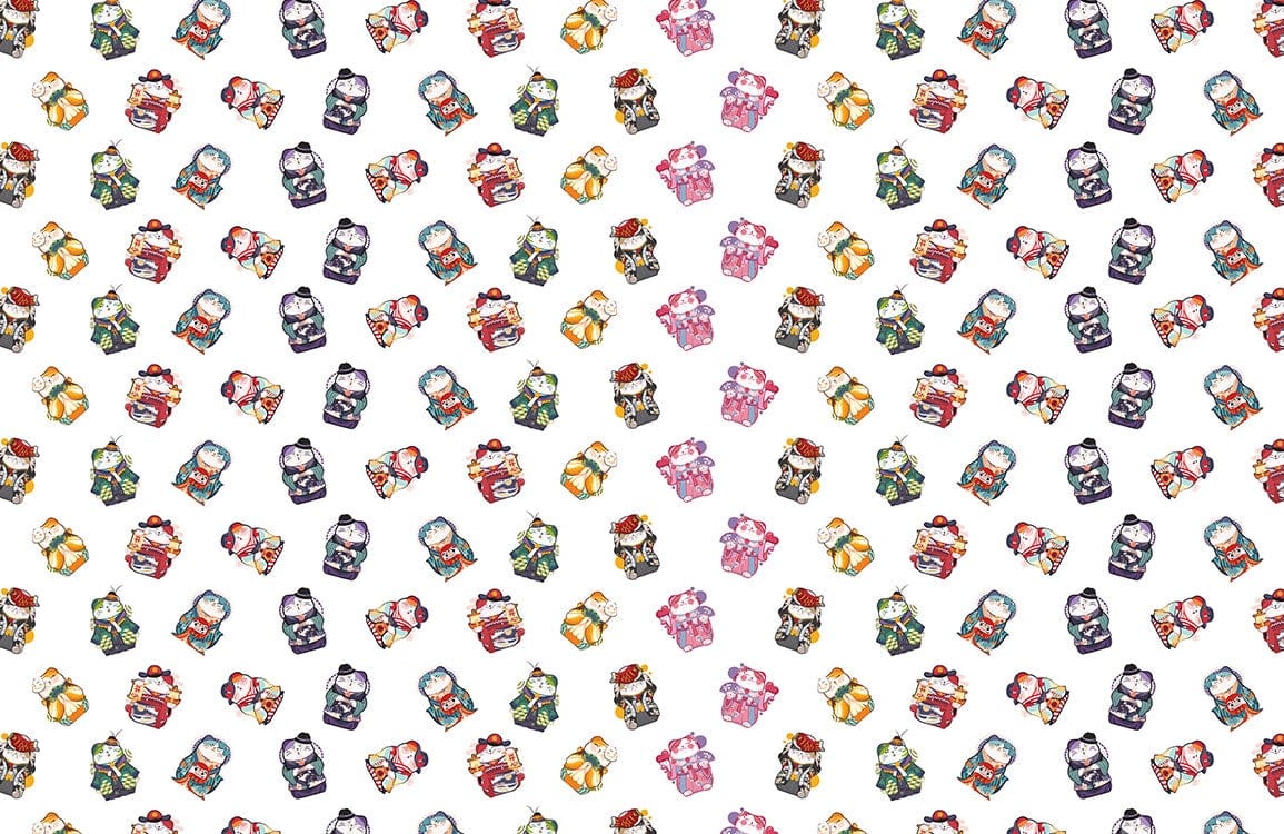 Colorful Gemstone Pattern Modern Mural Wallpaper