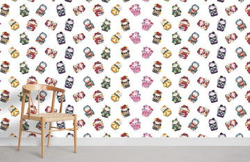 Colorful Gemstone Pattern Modern Mural Wallpaper