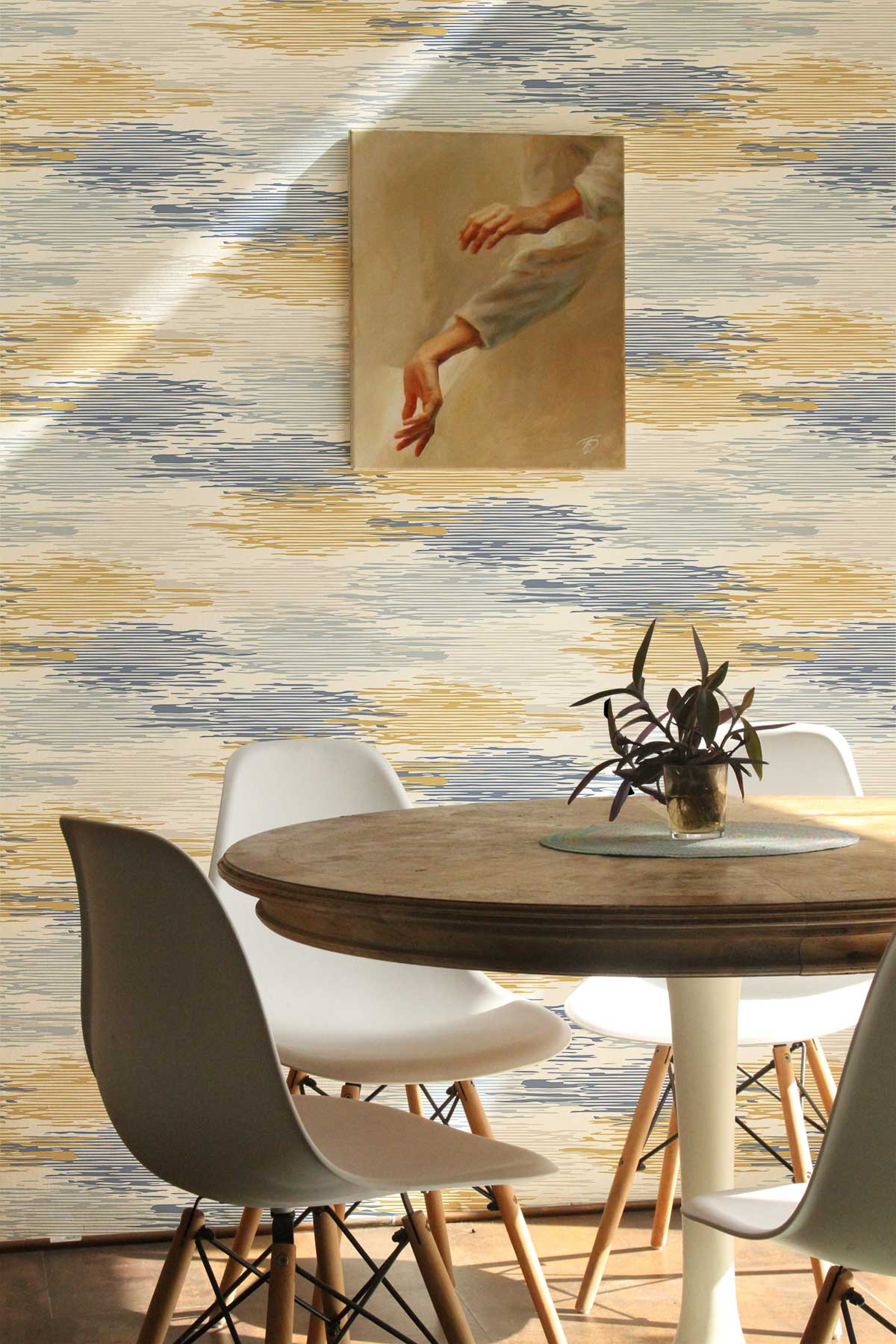 Cloud Pattern Custom Wallpaper Design Dining Room