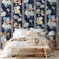 squirrels on trees wallpaper mural for bedroom