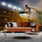 Wallpaper Mural of a Jumping Soccer Player for the Living Room