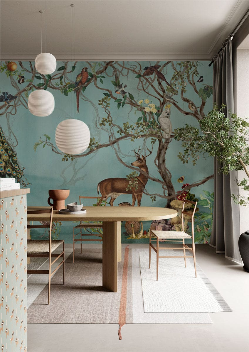Enchanted Forest Animal Wall Mural Wallpaper
