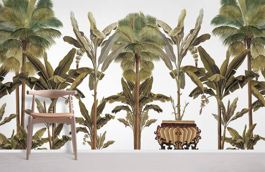 Leaves of the Jungle Wallpaper Mural for Interior Design of Homes