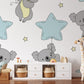 Koala wallpaper mural suitable for use in the decoration of children's rooms